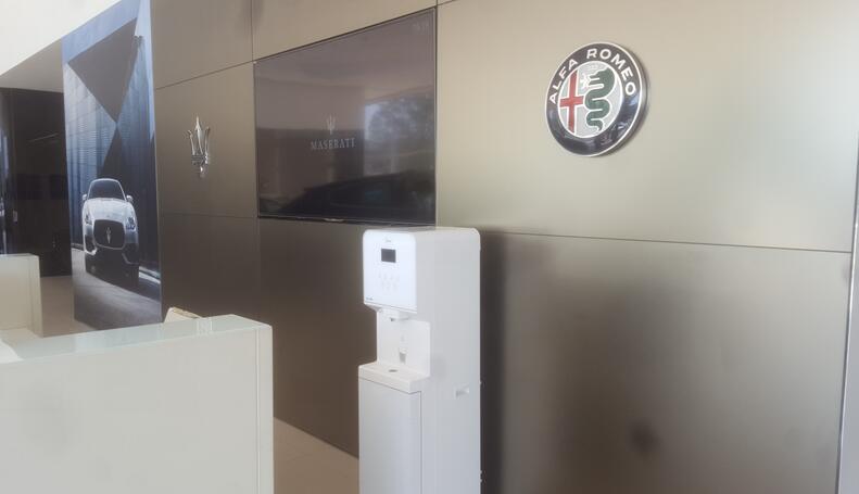 瑪莎拉蒂銷售展廳商用直飲機使用案例